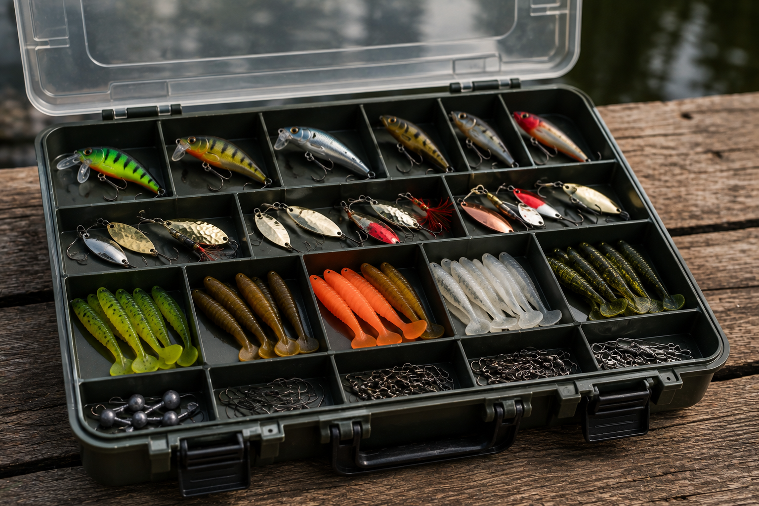 A simple, organised lure box is all you need to get started